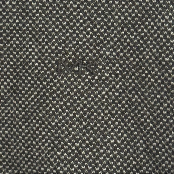 MICHAEL KORS Black and Gray Long Sleeve Textured Top Size Large - Picture 4 of 5